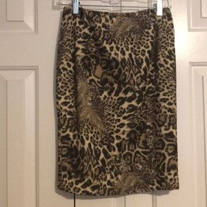 Lafayette 148 Leopard print pencil skirt